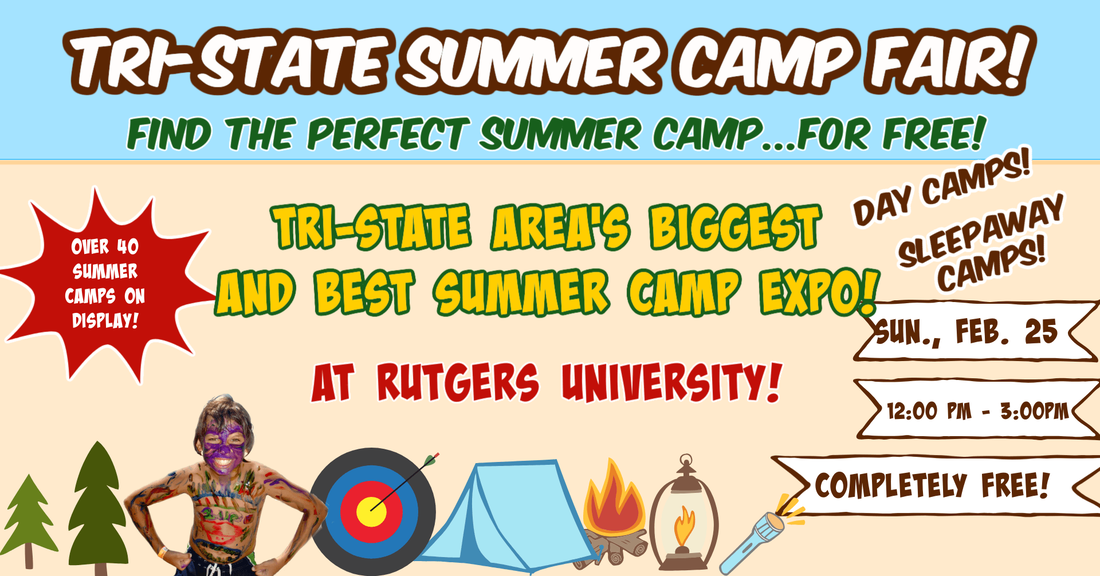 Tri-State Camp Fair, at Rutgers University, promotional banner.