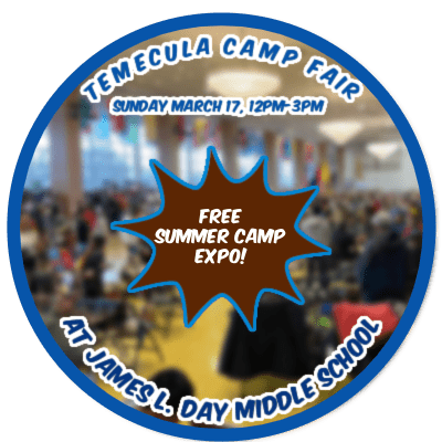 Circular photo showcasing the Temecula Camp Fair at James L. Day Middle School on Sunday, March 17